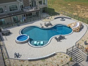 Stamped Concrete Pool Deck