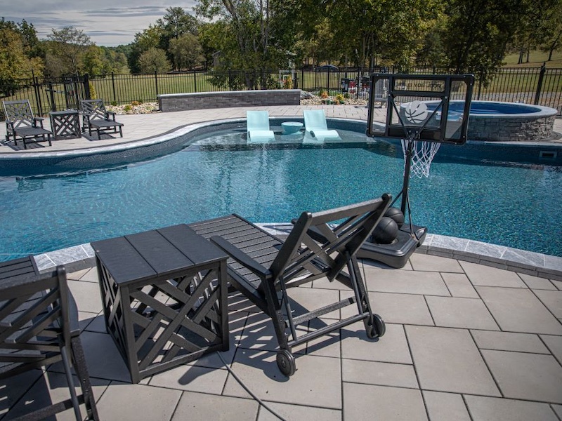 Stamped Concrete Pool Deck